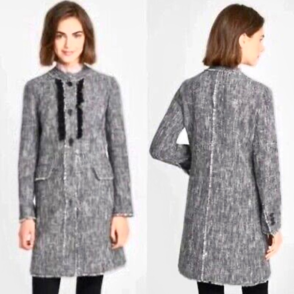 Karl Lagerfeld Tweed Coat